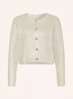 Кардиган из блестящей пряжи Mrs & Hugs, экрю