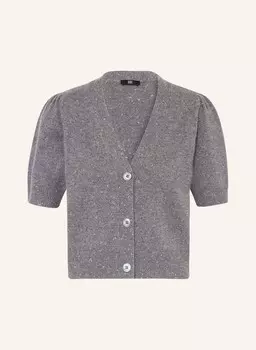Кардиган из блестящей пряжи Riani, серый