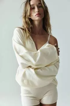 Кардиган из букле H&M, бежевый