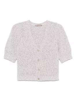 Кардиган из букле TWINSET, фиолетовый
