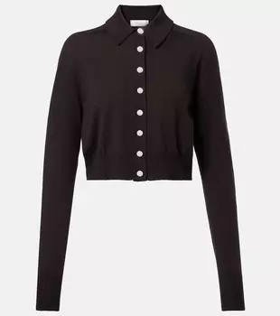 Кардиган из чистой шерсти Perseo Sportmax, Testa Di Moro