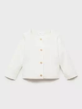 Кардиган из хлопчатобумажной смеси baby duque Mango, цвет Natural White