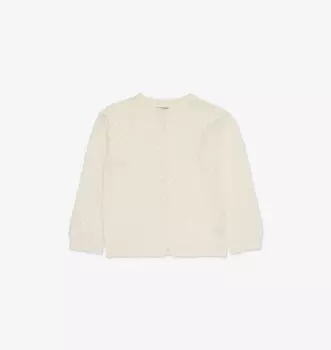 Кардиган из хлопка ажурной вязки 2-10 лет H&M Adorables, белый
