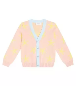 Кардиган из хлопка с изображением морской звезды Paade Mode, розовый