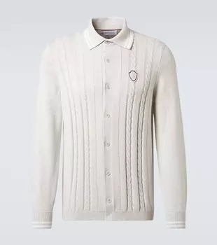 Кардиган из хлопка с узором "косичка" Brunello Cucinelli, 2719+2723