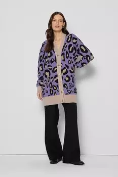 Кардиган из хлопка SANLEO Bizuu, фиолетовый