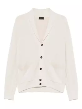 Кардиган из кашемира и шерсти Brioni, нейтральный