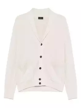 Кардиган из кашемира и шерсти Brioni, нейтральный