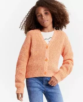 Кардиган из марганцовой пряжи для девочек Epic Threads, оранжевый