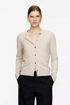 Кардиган из мериносовой шерсти Arket, бежевый