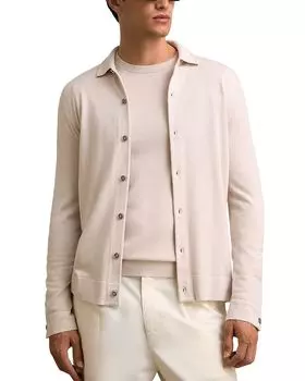 Кардиган из мериносовой шерсти Forbes Regular Fit REISS, коричневый/бежевый