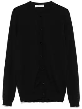 Кардиган из мериносовой шерсти GOES BOTANICAL, черный