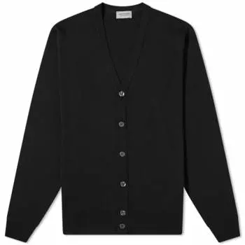 Кардиган из мериносовой шерсти John Smedley Burley, черный