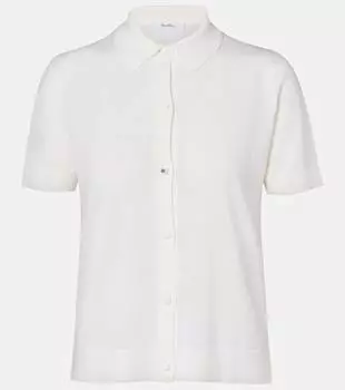 Кардиган из натуральной шерсти Max Mara, белый