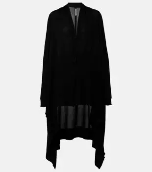 Кардиган из натуральной шерсти Rick Owens, черный