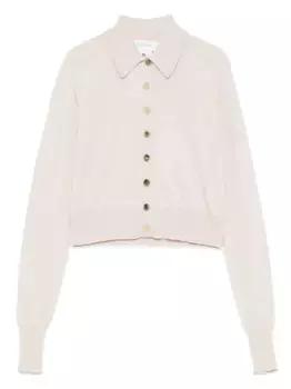 Кардиган из натуральной шерсти SPORTMAX, нейтральный