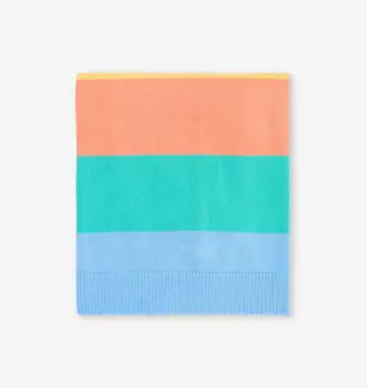 Кардиган из органического хлопка в полоску с узором «морские желуди» The Bonnie Mob, цвет rainbow