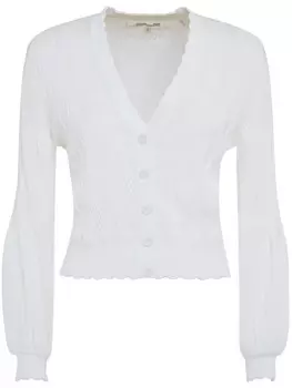 Кардиган из помелы DVF Diane von Furstenberg, белый