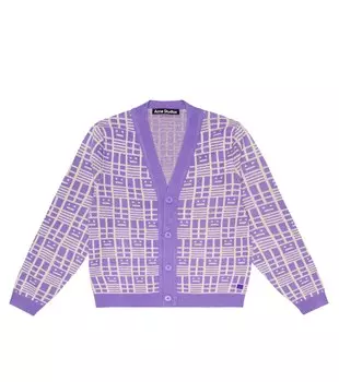 Кардиган из шерсти Acne Studios, разноцветный