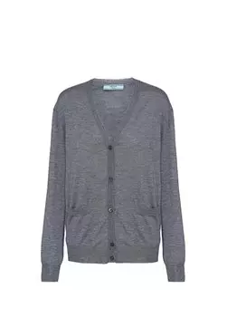 Кардиган из шерсти и кашемира Prada