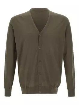 Кардиган из шерсти Кангра Kangra, коричневый