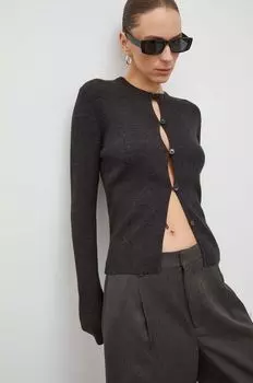 Кардиган из шерсти Lovechild, серый