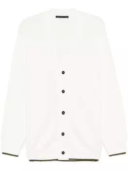 Кардиган из шерсти мериноса Low Brand, белый