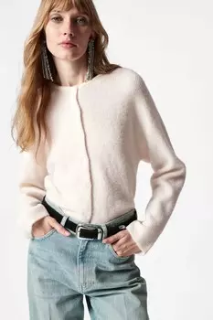 Кардиган из смеси альпаки & Other Stories, белый