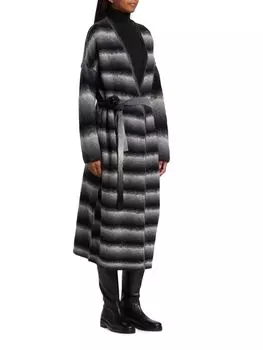 Кардиган из смесовой шерсти Atm Anthony Thomas Melillo, цвет Black Combo