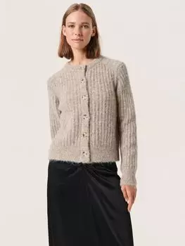 Кардиган из смесовой шерсти Glenda Soaked In Luxury, меланж тигровый глаз