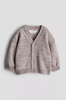 Кардиган из смесовой шерсти H&M, бежевый