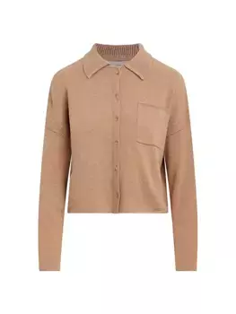 Кардиган из смесовой шерсти Hudson Jeans, цвет camel