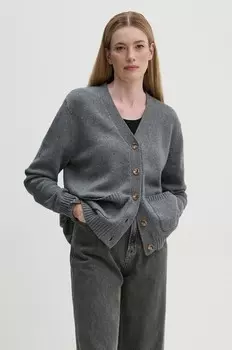 Кардиган из смесовой шерсти Levi's, серый