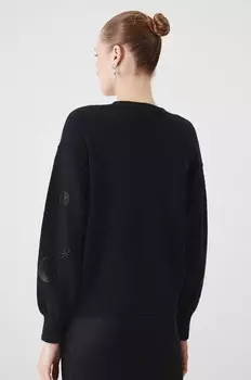 Кардиган из смесовой шерсти Medicine, черный