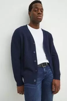 Кардиган из смесовой шерсти Medicine, темно-синий