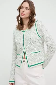 Кардиган из смесовой шерсти Miss Sixty, зеленый