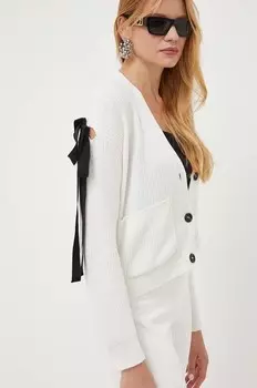 Кардиган из смесовой шерсти Red Valentino, бежевый