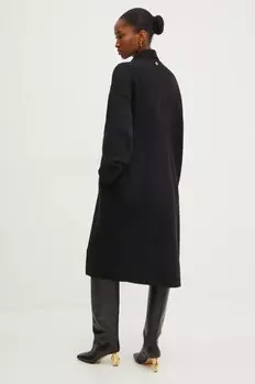 Кардиган из смесовой шерсти Twinset, черный