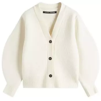 Кардиган из вареной шерсти Kassl Editions, белый