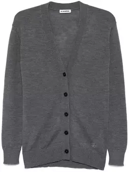 Кардиган из вирджинской шерсти JIL SANDER+, серый
