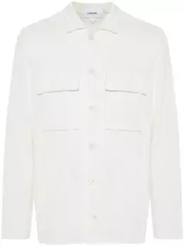 Кардиган из вирджинской шерсти Lardini, белый