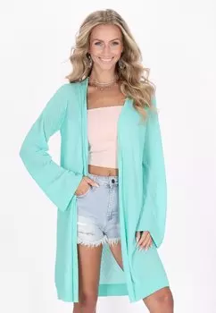 Кардиган IZIA, бирюзовый