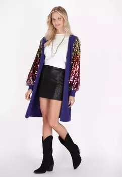 Кардиган IZIA, фиолетовый