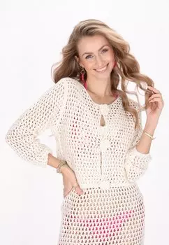 Кардиган IZIA, кремовый