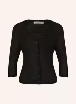 Кардиган изысканный кардиган Essentials с рукавами 3/4 Dorothee Schumacher, черный