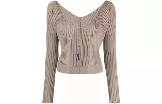 Кардиган Jacquemus длинный, бежевый