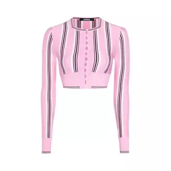 Кардиган Jacquemus Le Cardigan Spiaggia Multicolor/Pink, разноцветный
