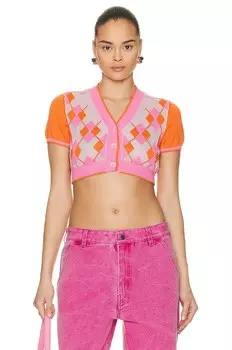 Кардиган Jacquemus Le Toledo Court, цвет Multi Orange