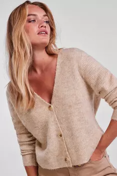 Кардиган - Экрю - Классический крой PIECES