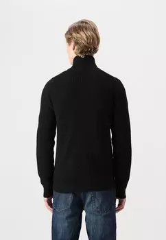 Кардиган JJPANNEL ZIP CARDIGAN Jack & Jones, черный